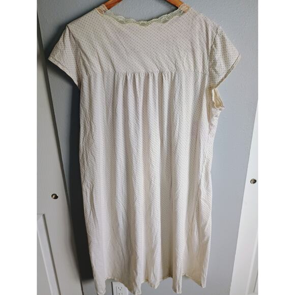 Vintage inspired cottage Core night gown Granny core 100% cotton villager XL - Picture 4 of 10